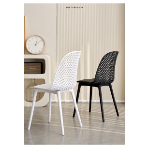 鏤空網背休閒椅